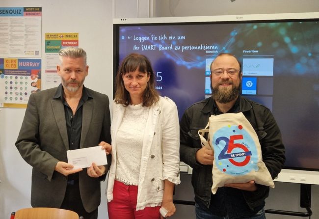 Nichtraucherwettbewerb Klasse 7b des Gymnasiums Villa Elisabeth mit Herrn Krull