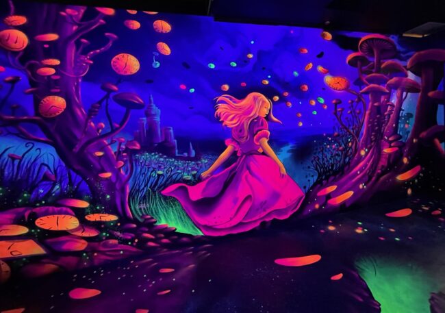 Schwarzlichtminigolf