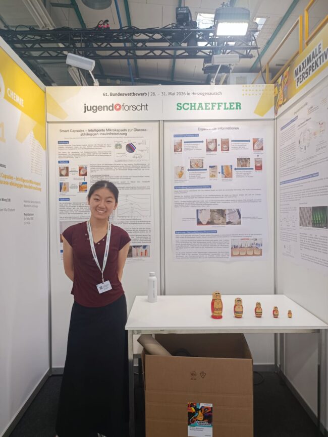 Shaoxuan an ihrem Stand